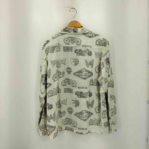 オールドクロウ OLD CROW L.A. MOTORCYCLE GARAGE L/S SHIRTS モーターサイクル ガレージ オープンカラー シャツ メンズ JPN:XL