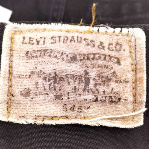 リーバイス Levis 1999年11月製 USA製 ボタン裏513 後染め 545 オーバーサイズ ブラックデニム メンズ W44 L32