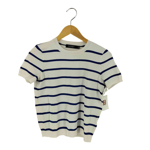 ローレンラルフローレン LAUREN RALPH LAUREN レーヨン混S/Sボーダーニット レディース JPN:M