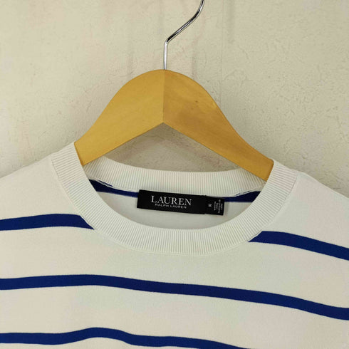 ローレンラルフローレン LAUREN RALPH LAUREN レーヨン混S/Sボーダーニット レディース JPN:M