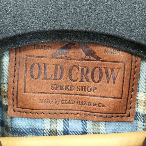 オールドクロウ OLD CROW 101 MOTORCYCLE JACKET カウレザー モーターサイクルジャケット メンズ L