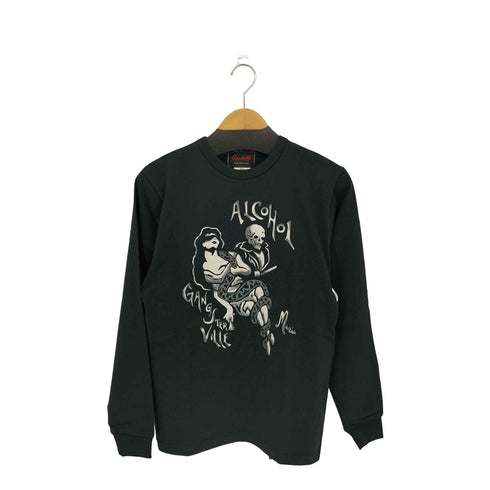 ギャングスタビル GANGSTERVILLE TOTENTANZ L/S T-SHIRTS ALCOHOLプリント クルーネックTシャツ メンズ JPN:S