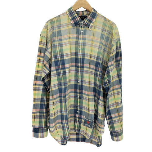 ポロラルフローレン POLO RALPH LAUREN BOYFRIEND FIT マドラスチェック L/Sコットンシャツ メンズ JPN:L