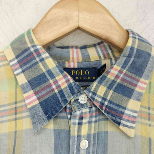 ポロラルフローレン POLO RALPH LAUREN BOYFRIEND FIT マドラスチェック L/Sコットンシャツ メンズ JPN:L