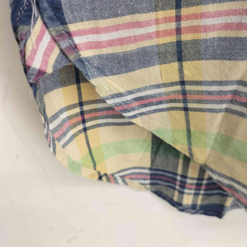 ポロラルフローレン POLO RALPH LAUREN BOYFRIEND FIT マドラスチェック L/Sコットンシャツ メンズ JPN:L