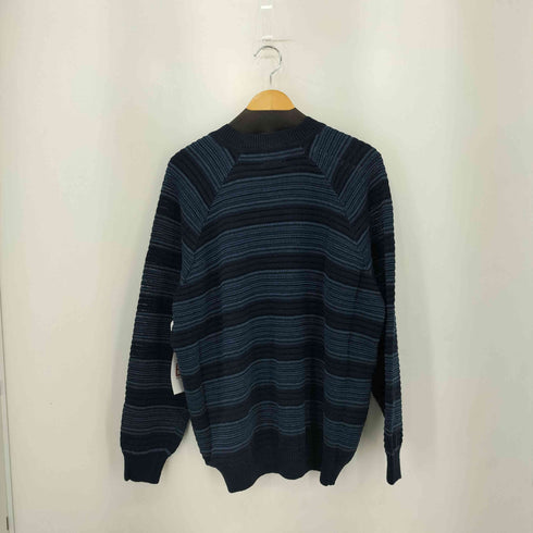 バイグラッドハンド BY GLADHAND 25SS VOYAGE L/S RAGLAN SWEATER ヴォヤージュ モックネック ラグランスリーブ リネン ボーダーニット セーター メンズ JPN:M