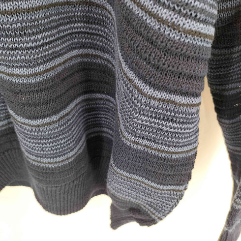 バイグラッドハンド BY GLADHAND 25SS VOYAGE L/S RAGLAN SWEATER ヴォヤージュ モックネック ラグランスリーブ リネン ボーダーニット セーター メンズ JPN:M