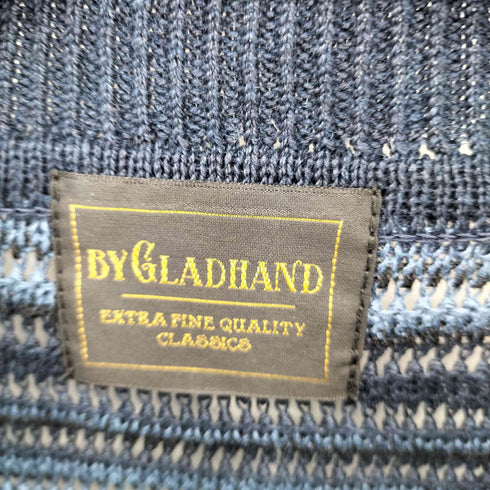 バイグラッドハンド BY GLADHAND 25SS VOYAGE L/S RAGLAN SWEATER ヴォヤージュ モックネック ラグランスリーブ リネン ボーダーニット セーター メンズ JPN:M