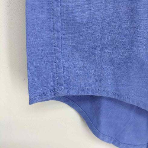 ラルフローレン RALPH LAUREN ポニー刺繍 リネンコットン ボタンダウンシャツ レディース L 14-16
