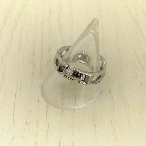 ディーゼル DIESEL D Logo Sterling Silver Band Ring メンズ 18号
