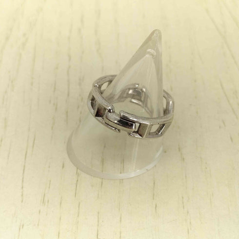 ディーゼル DIESEL D Logo Sterling Silver Band Ring メンズ 18号