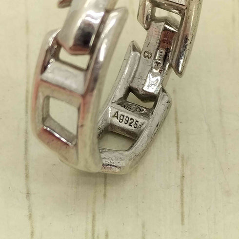 ディーゼル DIESEL D Logo Sterling Silver Band Ring メンズ 18号