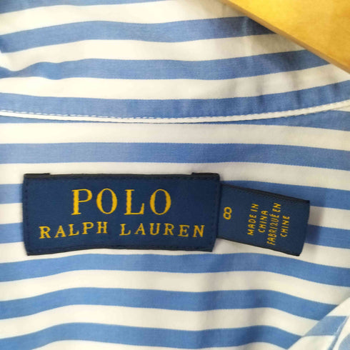 ポロラルフローレン POLO RALPH LAUREN ストライプポプリンシャツドレス レディース US:8
