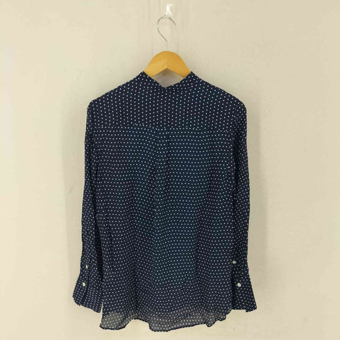 ポロラルフローレン POLO RALPH LAUREN ドット柄 レーヨン バンドカラーブラウス レディース JPN:M