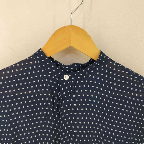 ポロラルフローレン POLO RALPH LAUREN ドット柄 レーヨン バンドカラーブラウス レディース JPN:M