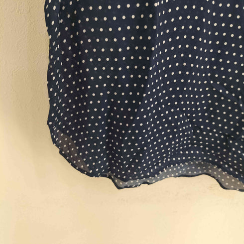 ポロラルフローレン POLO RALPH LAUREN ドット柄 レーヨン バンドカラーブラウス レディース JPN:M