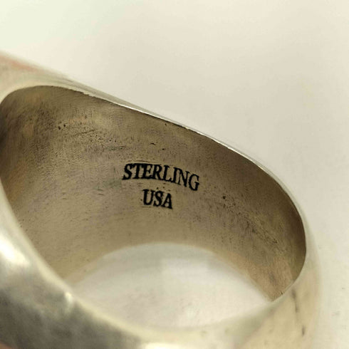 グラッドハンド GLADHAND BUTTON RING HAT STERLING刻印 ボタン ハット シグネットリング メンズ 13号