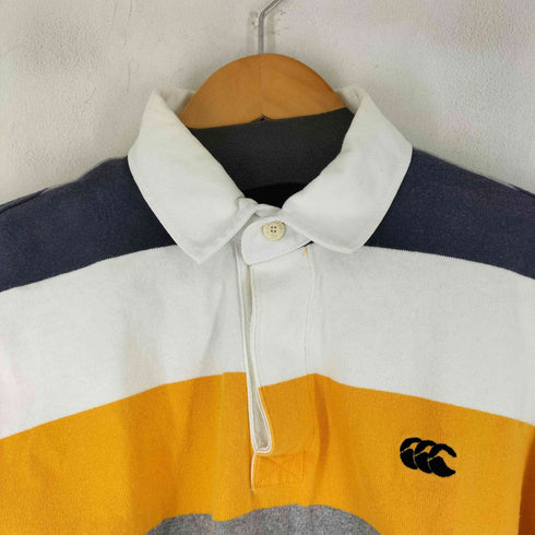 カンタベリーオブニュージーランド CANTERBURY OF NEW ZEALAND ボーダー S/S ラガーシャツ メンズ JPN:M