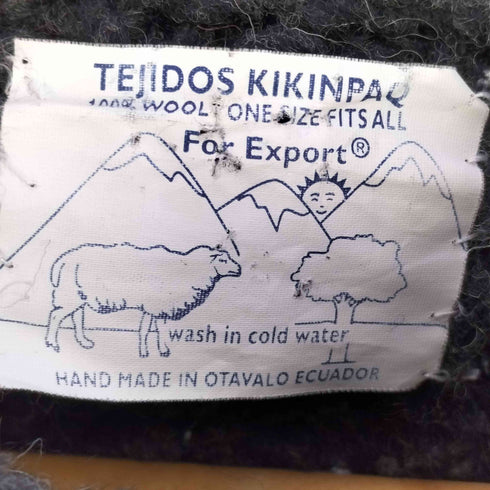 TEJIDOS KIKINPAQ HAND MADE IN OTAVALO EQUADOR 星条旗 ハイネック ニット メンズ