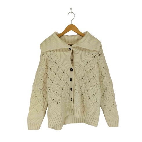 ザラ ZARA ボンボンニットカーディガン レディース M