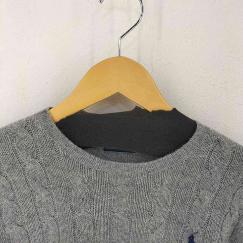 ポロラルフローレン POLO RALPH LAUREN cashmere カシミヤ混 ケーブルニットセーター レディース JPN:M