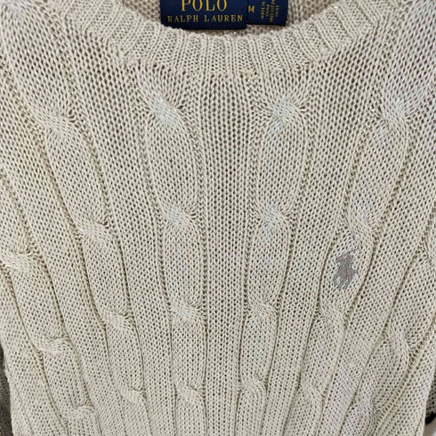 ポロラルフローレン POLO RALPH LAUREN レーヨン混ケーブルニットセーター レディース JPN:M