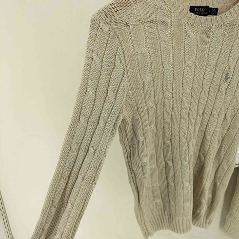 ポロラルフローレン POLO RALPH LAUREN レーヨン混ケーブルニットセーター レディース JPN:M