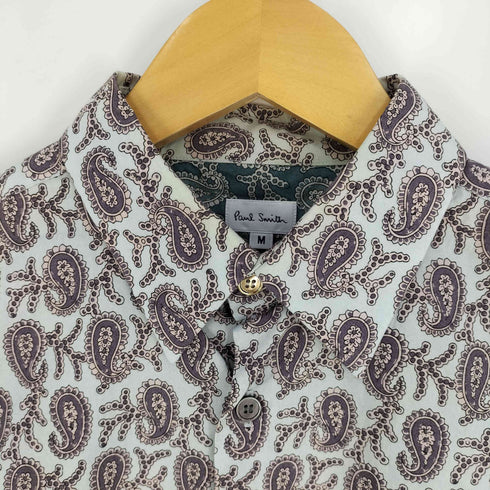 ポールスミス Paul Smith ペイズリー柄 レギュラーカラーシャツ メンズ import:M