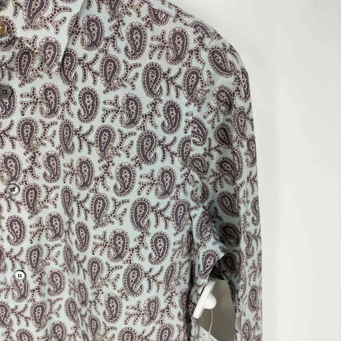 ポールスミス Paul Smith ペイズリー柄 レギュラーカラーシャツ メンズ import:M