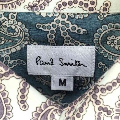 ポールスミス Paul Smith ペイズリー柄 レギュラーカラーシャツ メンズ import:M