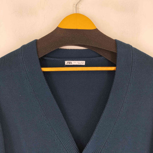 ザラ ZARA TEXTURED CARDIGAN メンズ import:L