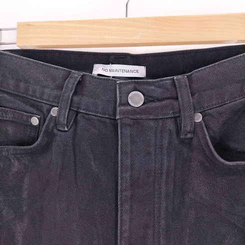 NO MAINTENANCE 26SS BAGGY DENIM (WAXED BLACK) メンズ 30