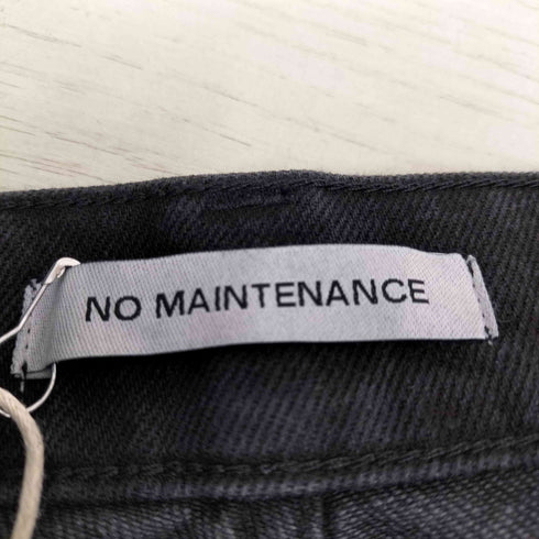 NO MAINTENANCE 26SS BAGGY DENIM (WAXED BLACK) メンズ 30