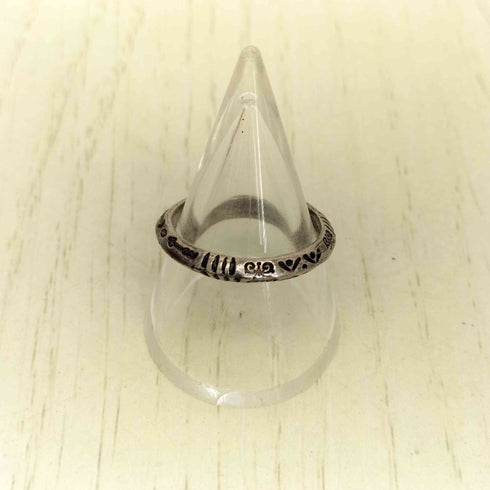 ERICKA NICOLAS BEGAY NAVAJO STAMP RING メンズ 17号