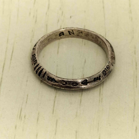 ERICKA NICOLAS BEGAY NAVAJO STAMP RING メンズ 17号