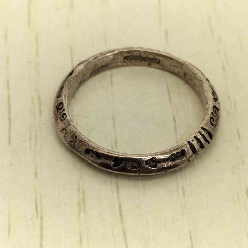 ERICKA NICOLAS BEGAY NAVAJO STAMP RING メンズ 17号