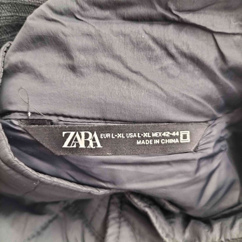 ザラ ZARA キルティング スタンドカラー パフジャケット メンズ import:XL