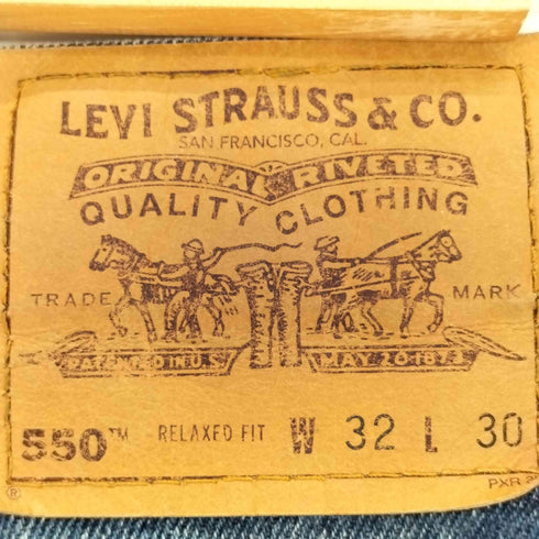 リーバイス Levis 1997年6月製 ボタン裏501 RELAXED FIT 550 メンズ W32 L30