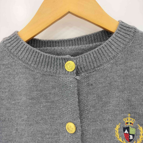 刺繍ロゴカーディガン プリーツミニスカート セットアップ レディース