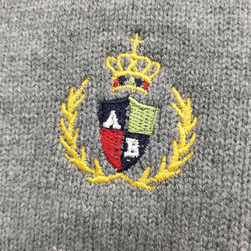刺繍ロゴカーディガン プリーツミニスカート セットアップ レディース