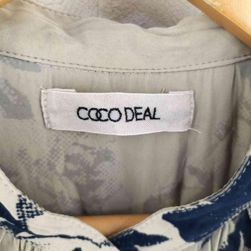 ココディール COCO DEAL フロッキーフラワーフリルカラーワンピース レディース JPN:1