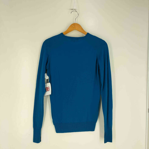 ジョンスメドレー JOHN SMEDLEY イギリス製 PURE NEW WOOL ウール100% Vネック ニット セーター メンズ import:XS