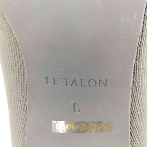 ルタロン Le Talon 5cm ポインテッド ニット ショート ブーツ レディース L