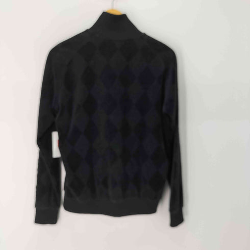 フレッドペリー FRED PERRY アーガイル ベロア トラックジャケット ダブルジップ メンズ import:M