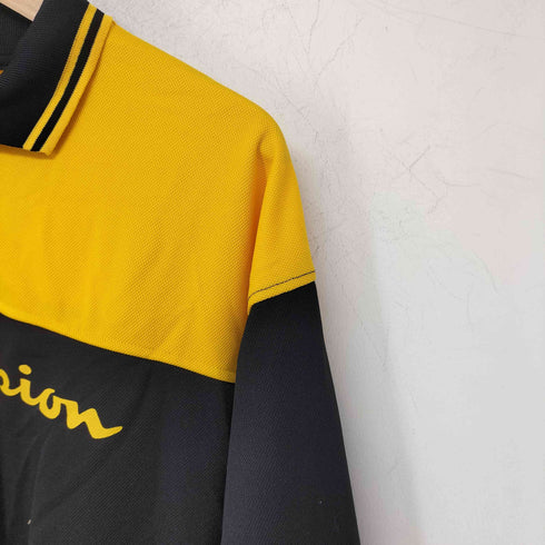 チャンピオン Champion ロゴプリント オーバーサイズ バイカラー ヘンリーネック ゲームシャツ メンズ XXXLARGE
