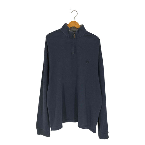 チャップス CHAPS インド製 ハニカム コットン ハーフジップ カットソー メンズ import:XL