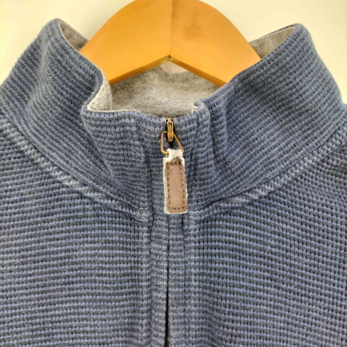 チャップス CHAPS インド製 ハニカム コットン ハーフジップ カットソー メンズ import:XL