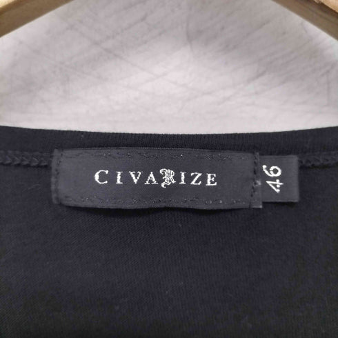 シヴァーライズ CIVARIZE Y2K スカルプリント L/S Uネック カットソー メンズ JPN:46