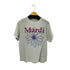 マルディメクルディ Mardi Mercredi ロゴプリント 花柄 クルーネックTシャツ レディース FREE