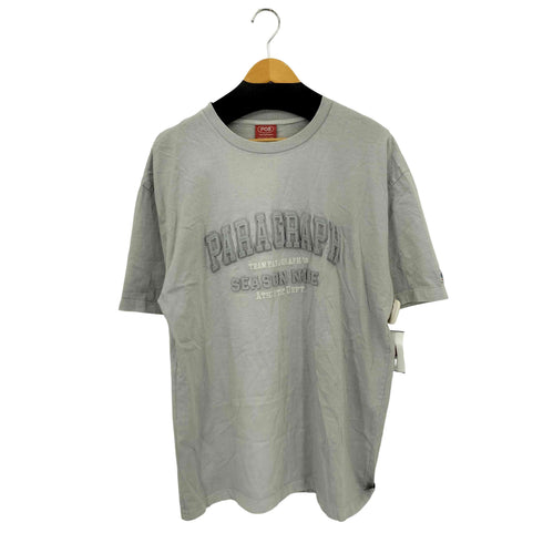 パラグラフ PARAGRAPH 3D刺繍ロゴ クルーネックTシャツ メンズ